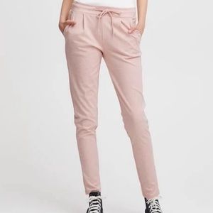 Women's Drawstring Jogger Pants - Light Pink